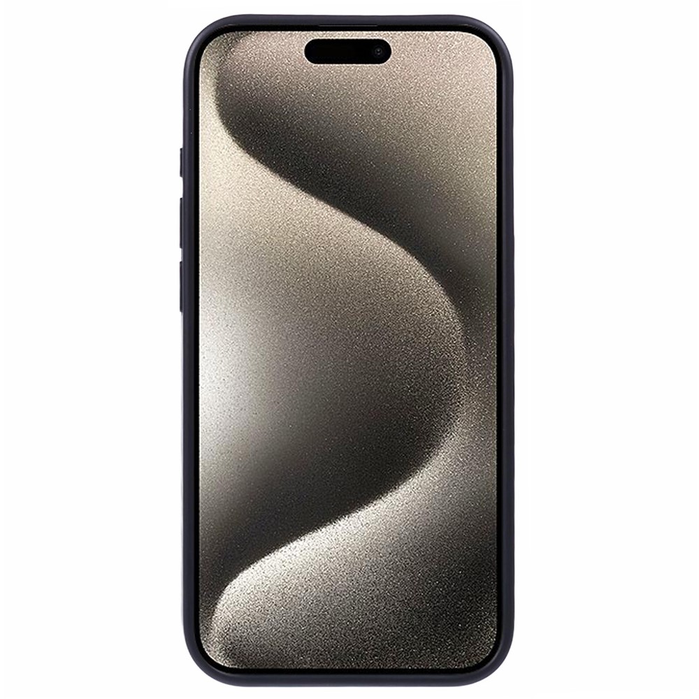 iPhone 15 Pro Max - X-LEVEL Geometric Leather Black — estuche (foto 2 de 5)