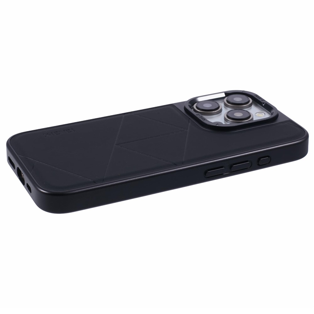 iPhone 15 Pro Max - X-LEVEL Geometric Leather Black — estuche (foto 5 de 5)