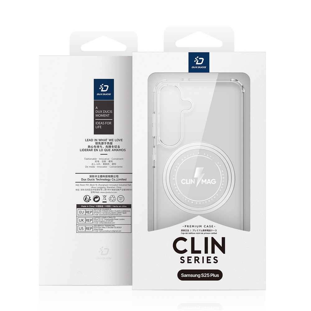 Samsung Galaxy S25 Plus - DUX DUCIS Clear Case With Magsafe Transparent — estuche (foto 5 de 5)