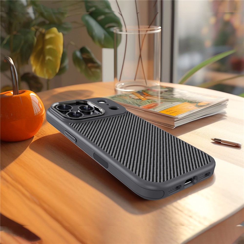 iPhone 17 Pro - IPAKY Metal Lens Shockproof Grey — estuche (foto 2 de 5)
