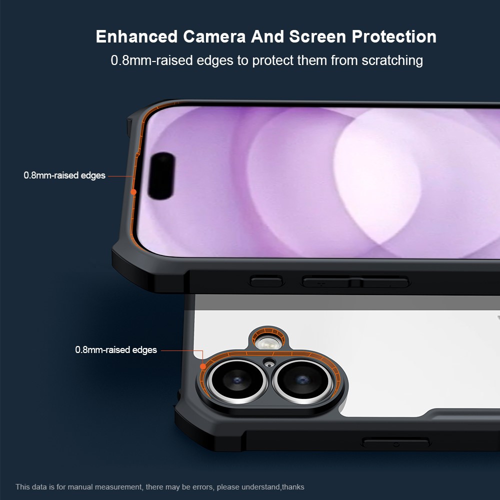 iPhone 17 - XUNDD Acrylic Black — estuche (foto 4 de 5)