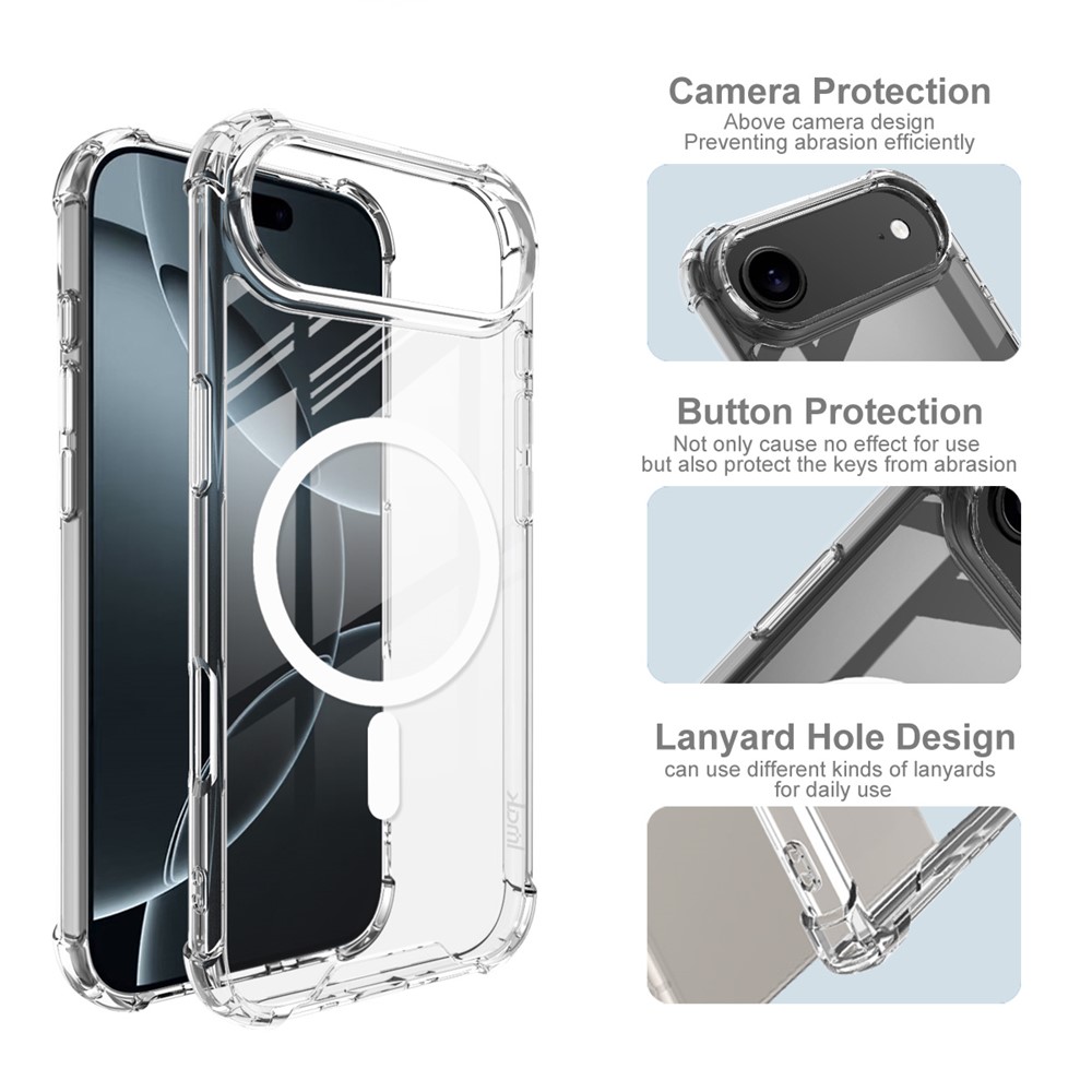 iPhone 17 Air - IMAK Clear Case With MagSafe — estuche (foto 5 de 5)
