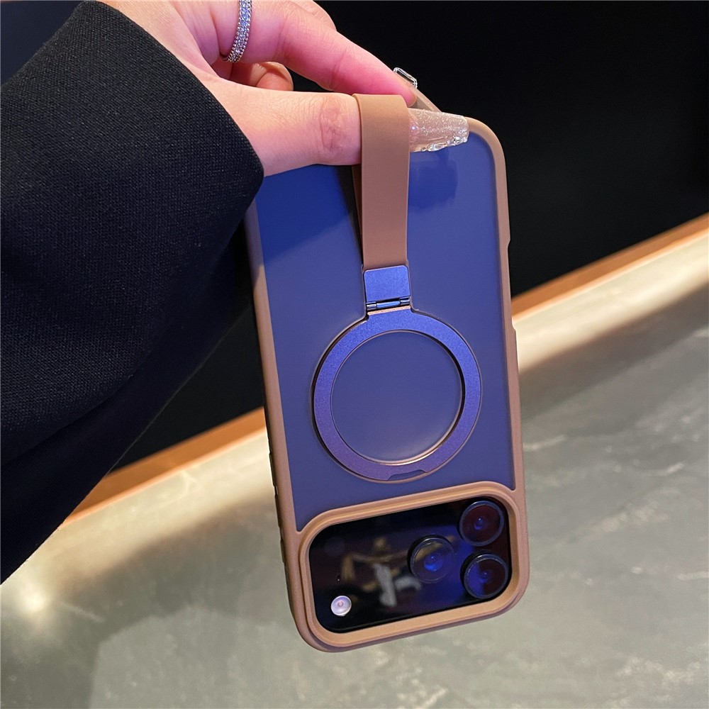 iPhone 17 Pro Max -  Integrated Lanyard Metal Ring Kickstand  Black — estuche (foto 4 de 5)