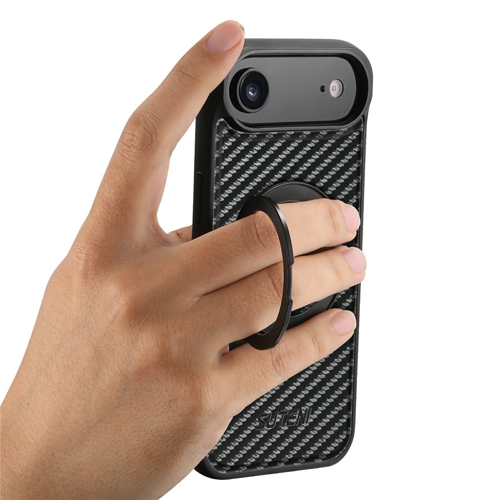 iPhone 17 Air - SUTENI G3 Carbon Fiber Black — estuche (foto 5 de 5)