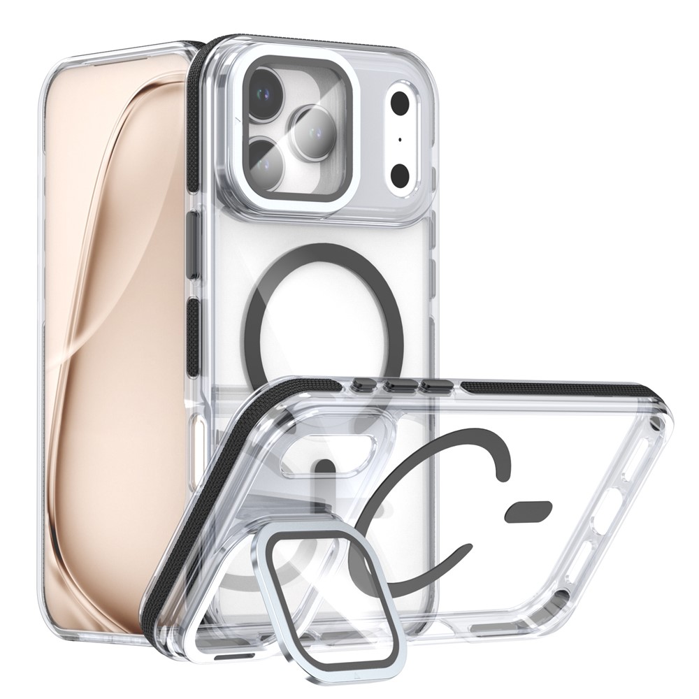iPhone 17 Pro - Acrylic Clear With Lens Protector Black — estuche