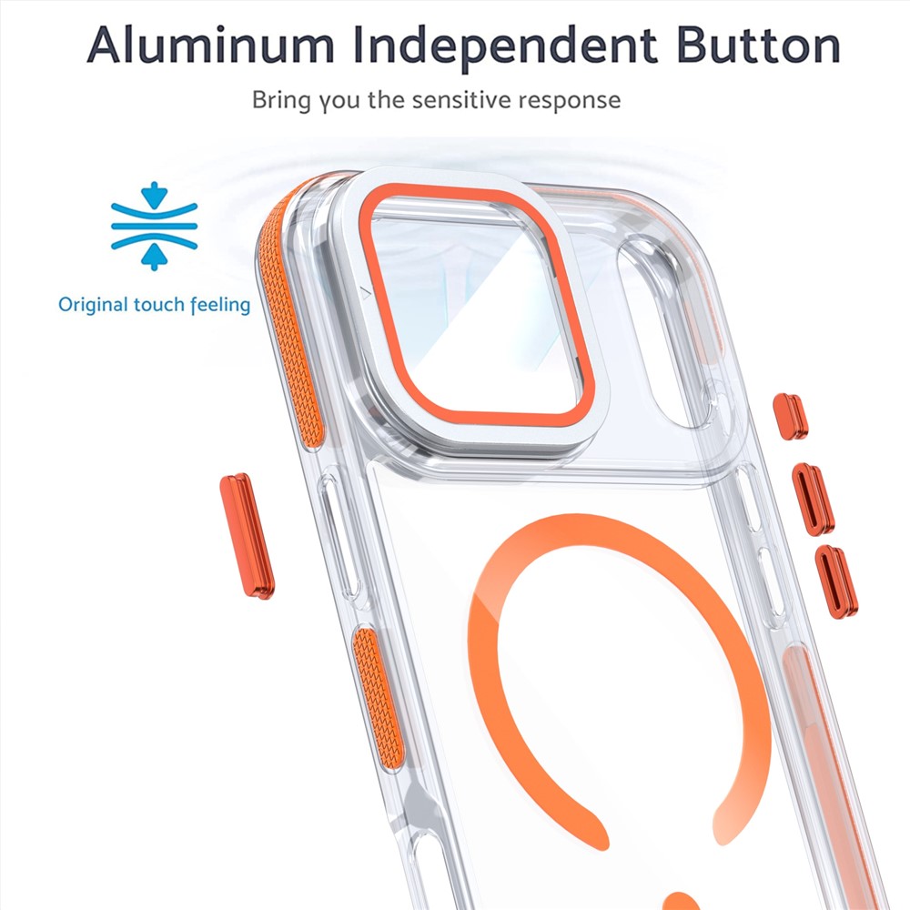 iPhone 17 Pro - Acrylic Clear With Lens Protector White — estuche (foto 3 de 5)