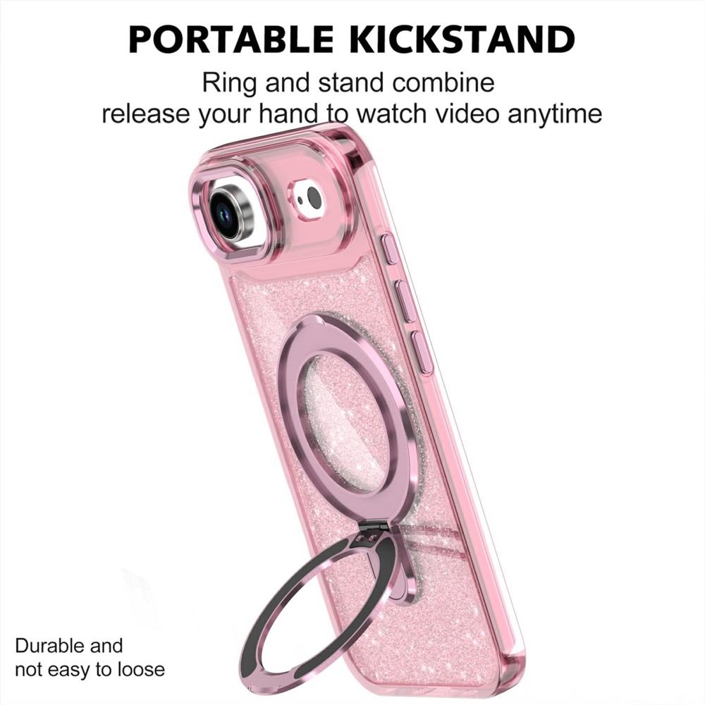 iPhone 17 Air - Kickstand Glitter Pink — estuche (foto 2 de 5)