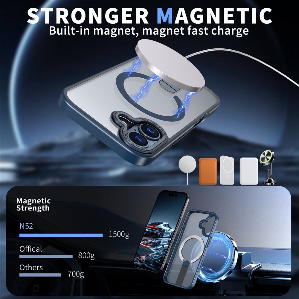 iPhone 17 - Acrylic Case With MagSafe Blue — estuche (foto 2 de 5)