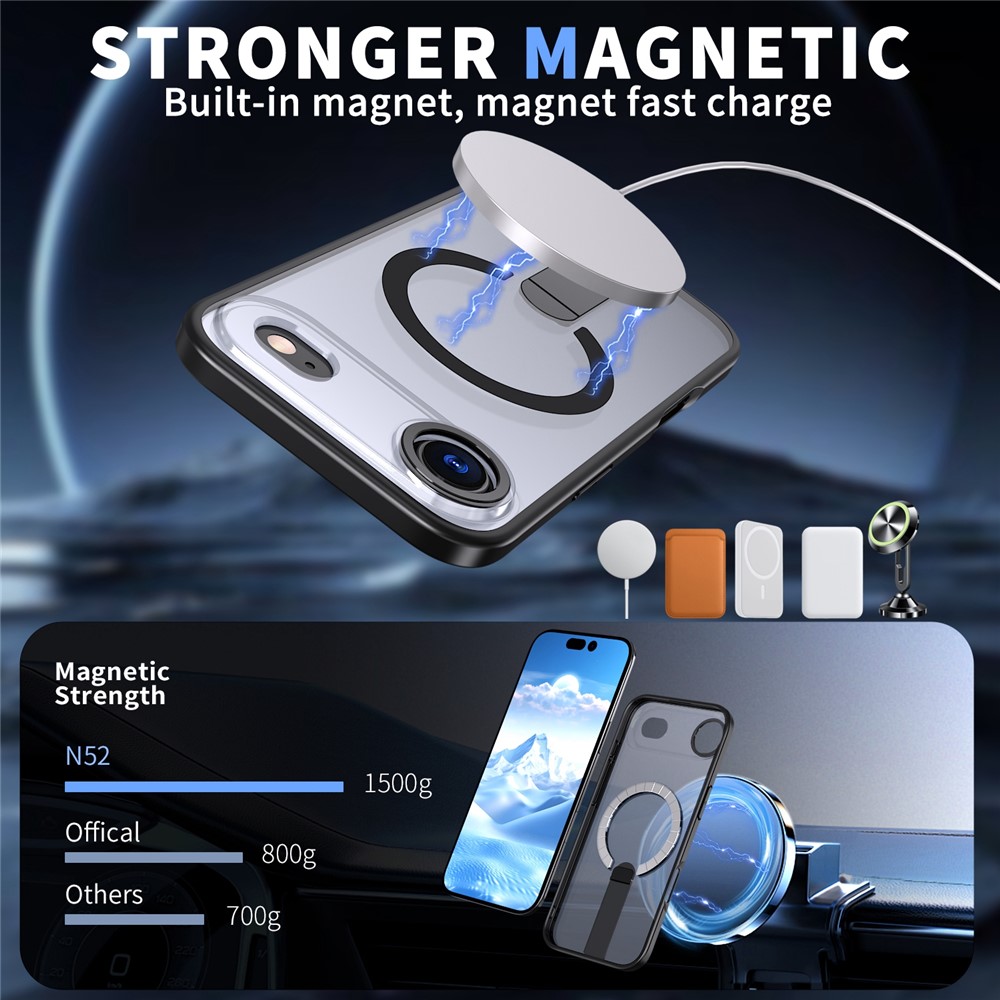 iPhone 17 Air - Acrylic Case With MagSafe Black — estuche (foto 2 de 5)