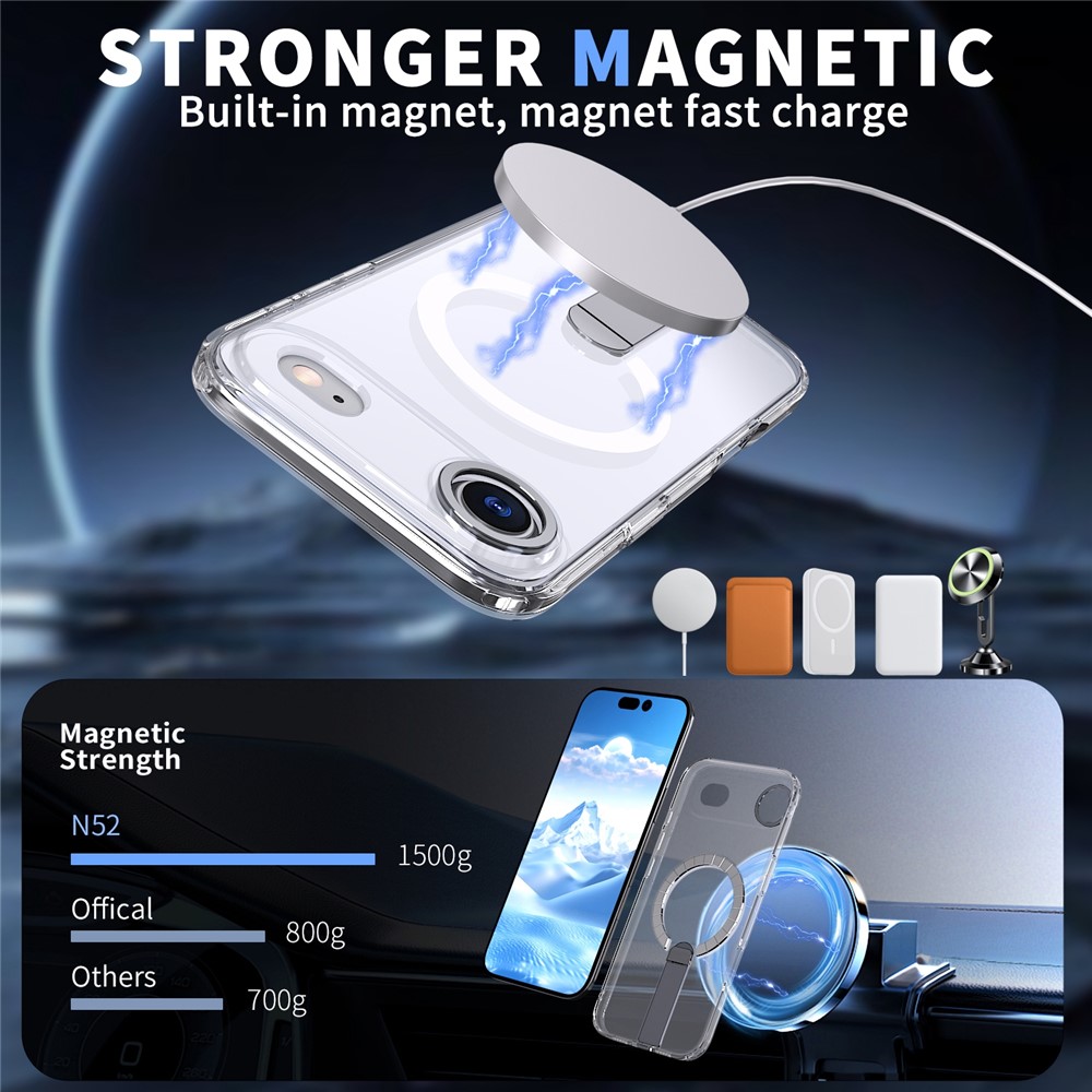 iPhone 17 Air - Acrylic Case With MagSafe Transparent — estuche (foto 2 de 5)