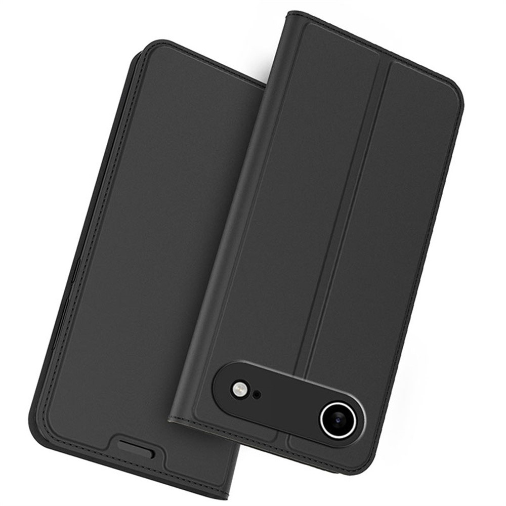 iPhone 17 Air - Leather Wallet Black