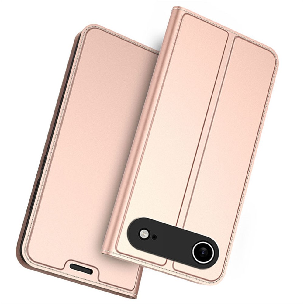iPhone 17 Air - Leather Wallet Rose Gold — estuche
