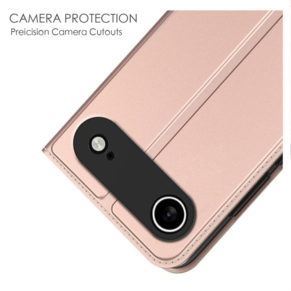 iPhone 17 Air - Leather Wallet Rose Gold — estuche (foto 5 de 5)