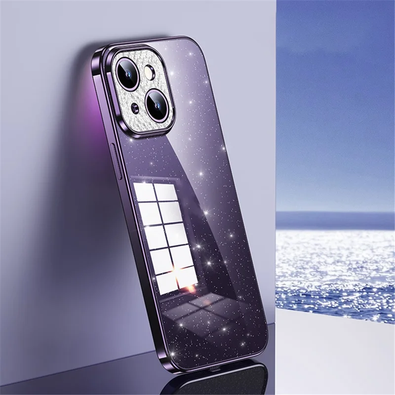 iPhone 15 - SULADA TPU Electroplating Purple — estuche (foto 3 de 5)