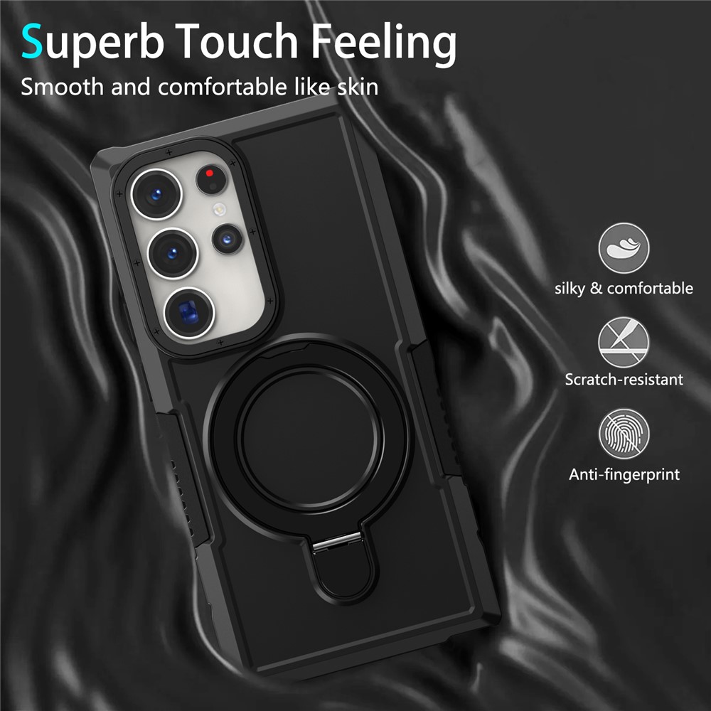 Samsung Galaxy S24 Ultra - Shockproof 2 in 1 With Ring MagSafe Black — estuche (foto 3 de 5)