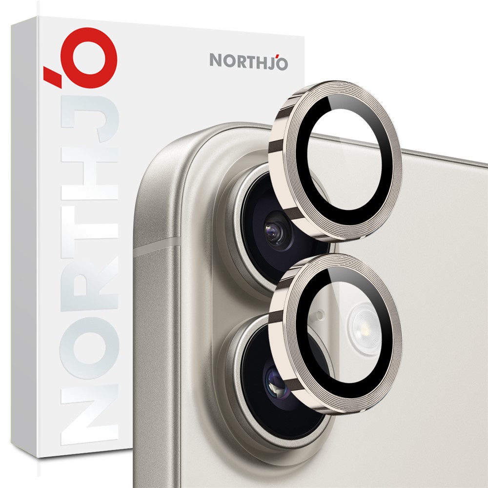 iPhone 17 - NORTHJO Camera Lens Glass Protector Grey — vidrio templado protector de pantalla (foto 4 de 5)