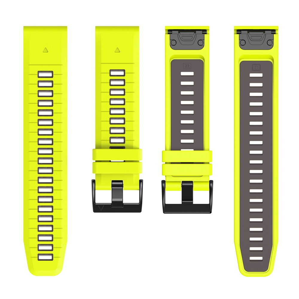 Garmin - Fenix 8 51mm Quick Silicone Stap Green Black — correa (foto 2 de 5)