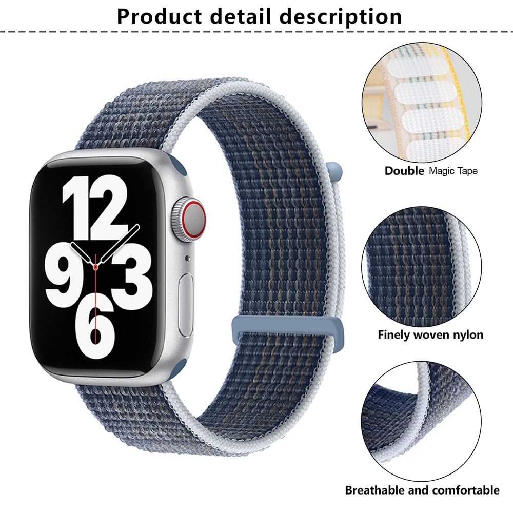 Apple Watch 41/42mm - KALEBOL Nylon Strap Storm Blue — correa (foto 3 de 5)