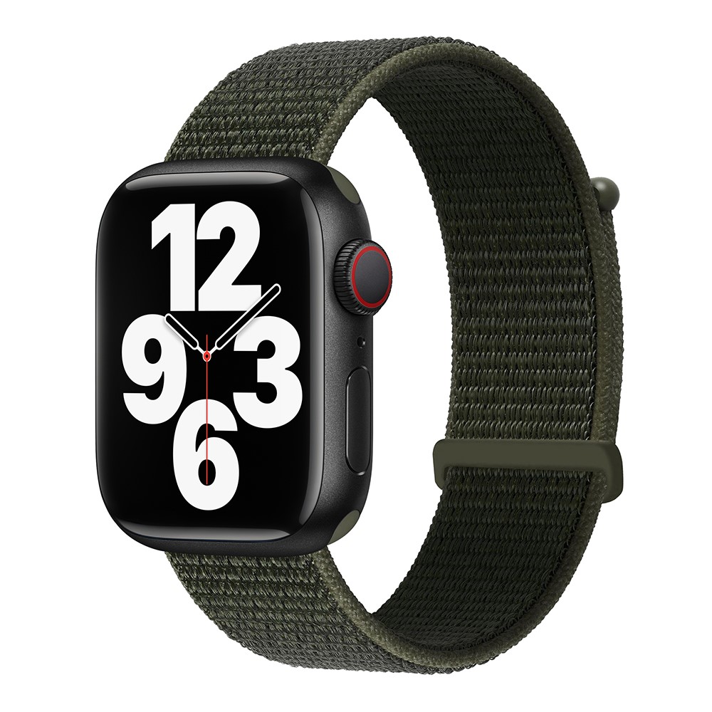 Apple Watch 41/42mm - KALEBOL Nylon Strap Army Green — correa (foto 2 de 5)
