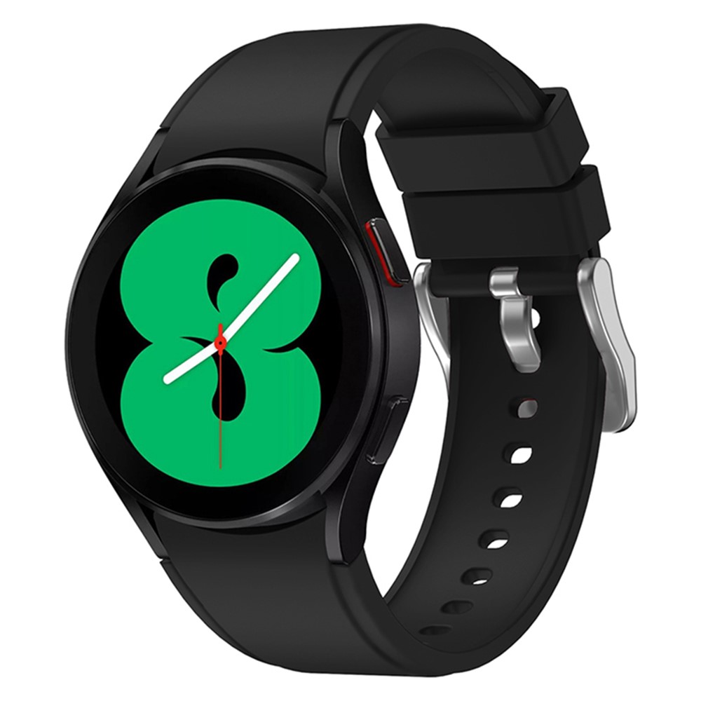 SmartWatch Band 20mm - Silicone With Stainless Steel Buckle Black