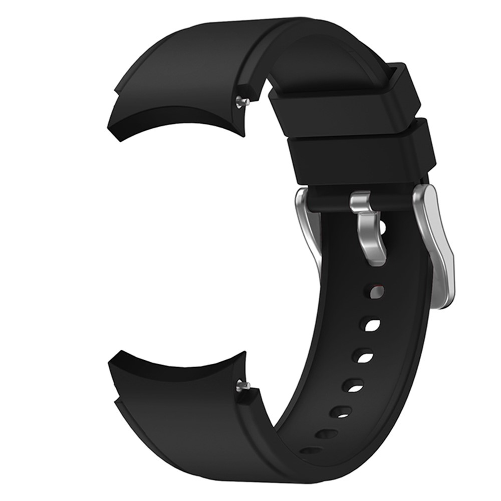 SmartWatch Band 20mm - Silicone With Stainless Steel Buckle Black — correa (foto 2 de 5)