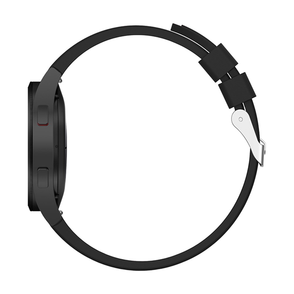 SmartWatch Band 20mm - Silicone With Stainless Steel Buckle Black — correa (foto 5 de 5)