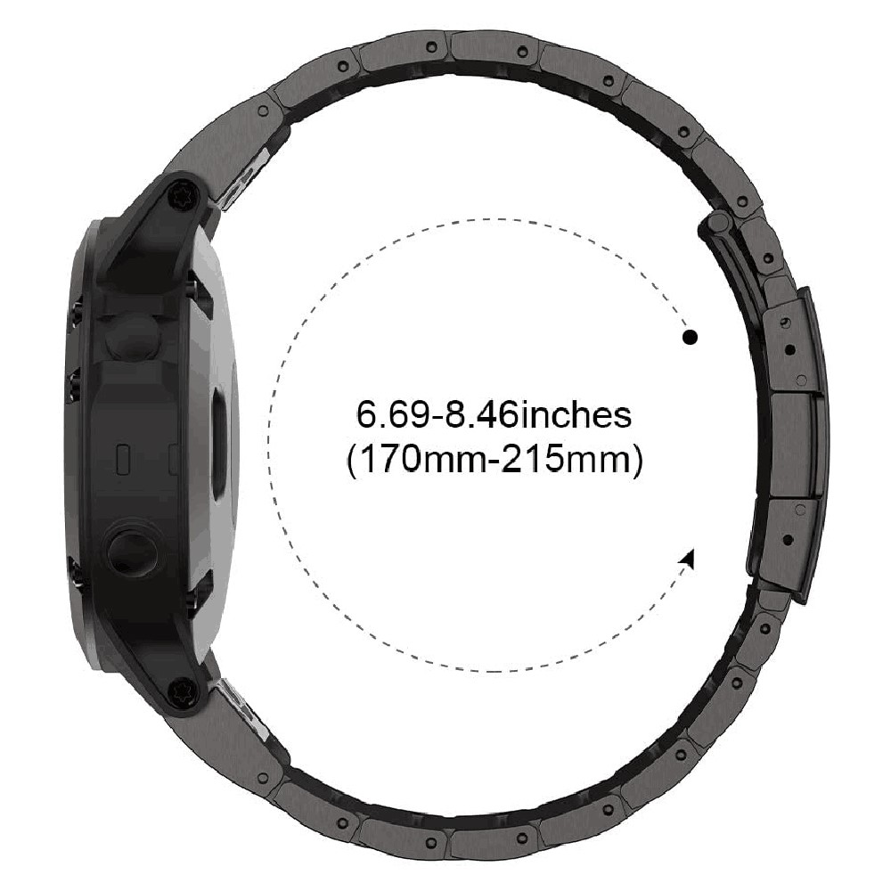 Garmin - Fenix 8 51mm Quick Titanium Steel Black — correa (foto 5 de 5)