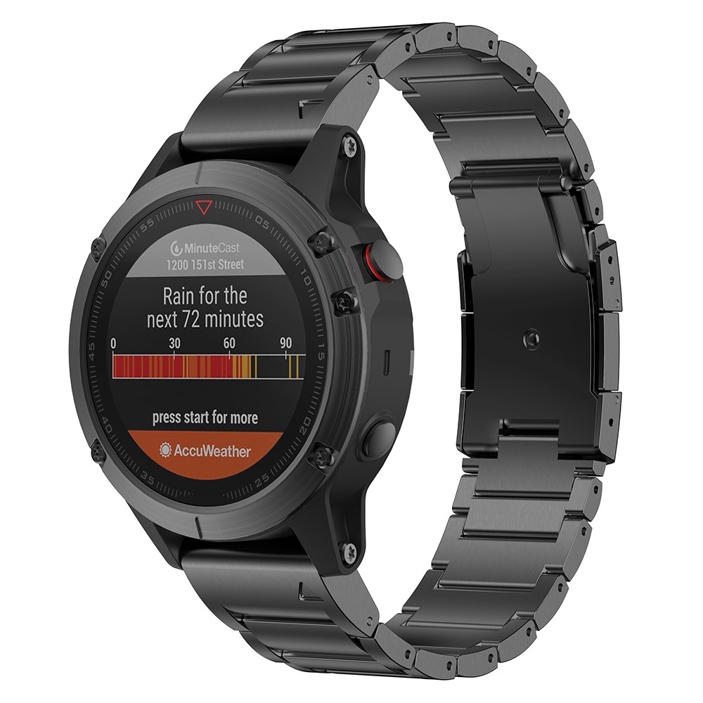 Garmin - Fenix 8 51mm Quick Titanium Steel Black — correa (foto 2 de 5)