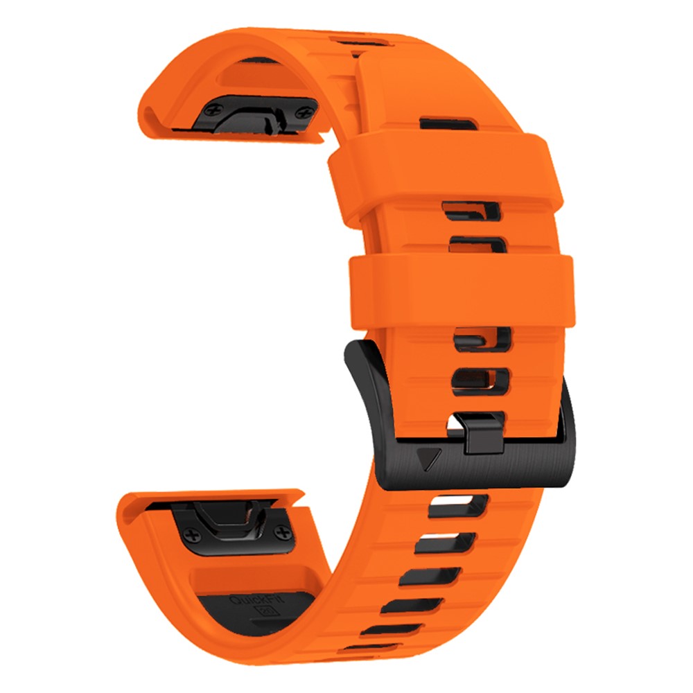 Garmin - Fenix 7X/7X Pro Dual Color Sport Strap Orange Black — correa (foto 3 de 5)