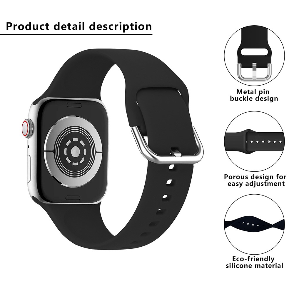 Apple Watch 41/42mm - KALEBOL Silicone Strap Light Purple — correa (foto 4 de 5)