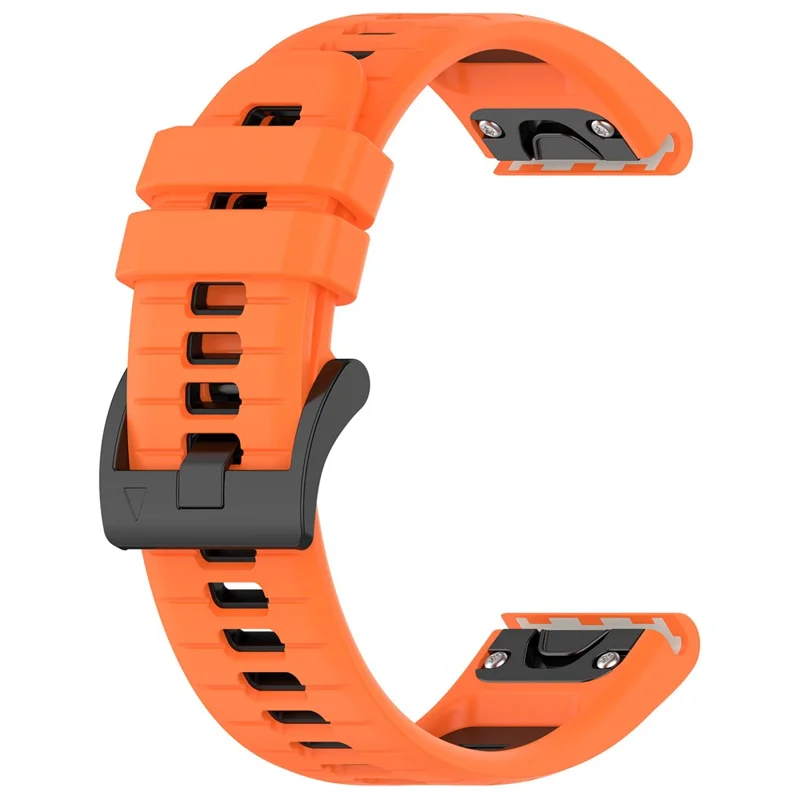 Garmin - Fenix 7X/7X Pro Silicone Band Orange Black — correa