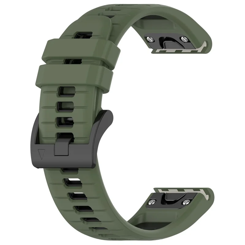 Garmin - Fenix 7X/7X Pro Silicone Band Green Black — correa