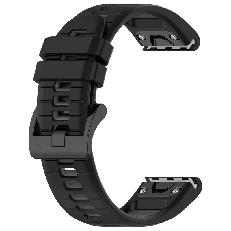 Garmin - Fenix 7X/7X Pro Silicone Band Black Grey — correa