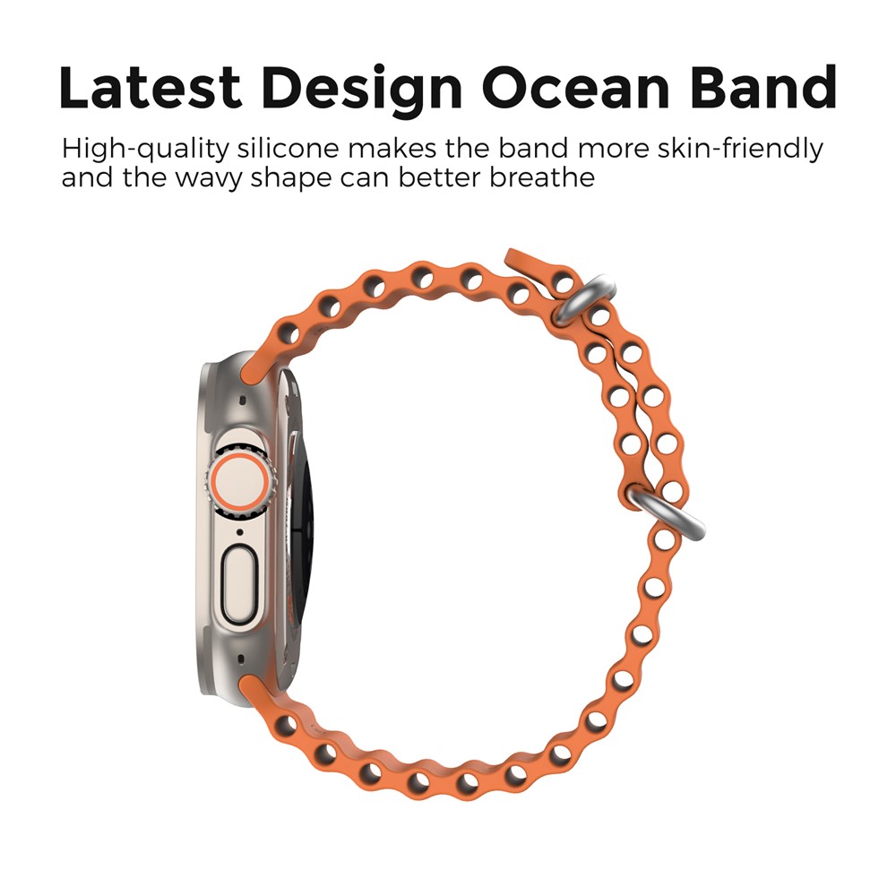 Apple Watch 41/42mm - Ocean Band Orange — correa (foto 3 de 5)