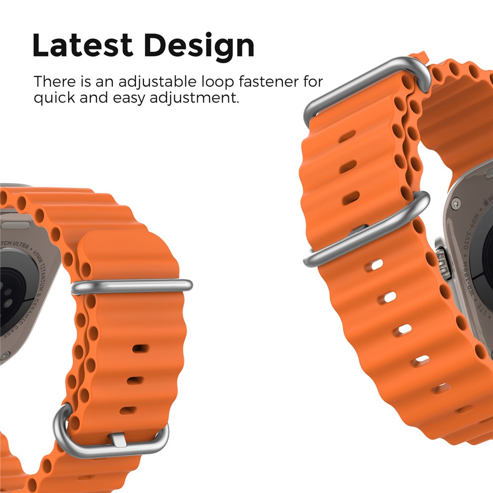 Apple Watch 41/42mm - Ocean Band Orange — correa (foto 4 de 5)