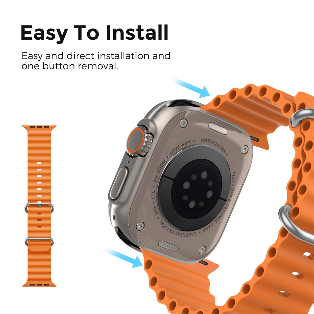 Apple Watch 41/42mm - Ocean Band Orange — correa (foto 5 de 5)