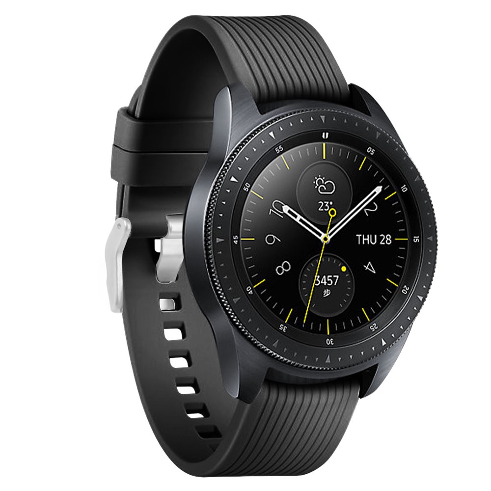 SmartWatch Band 20mm - Silicone Stripe Texture Black — correa (foto 3 de 5)