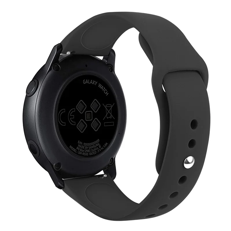 SmartWatch Band - Silicone 20mm Black