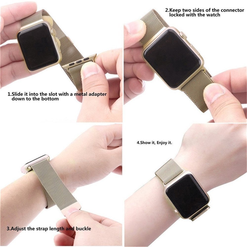 Apple Watch 44mm - Milanese Band Black — correa (foto 7 de 8)