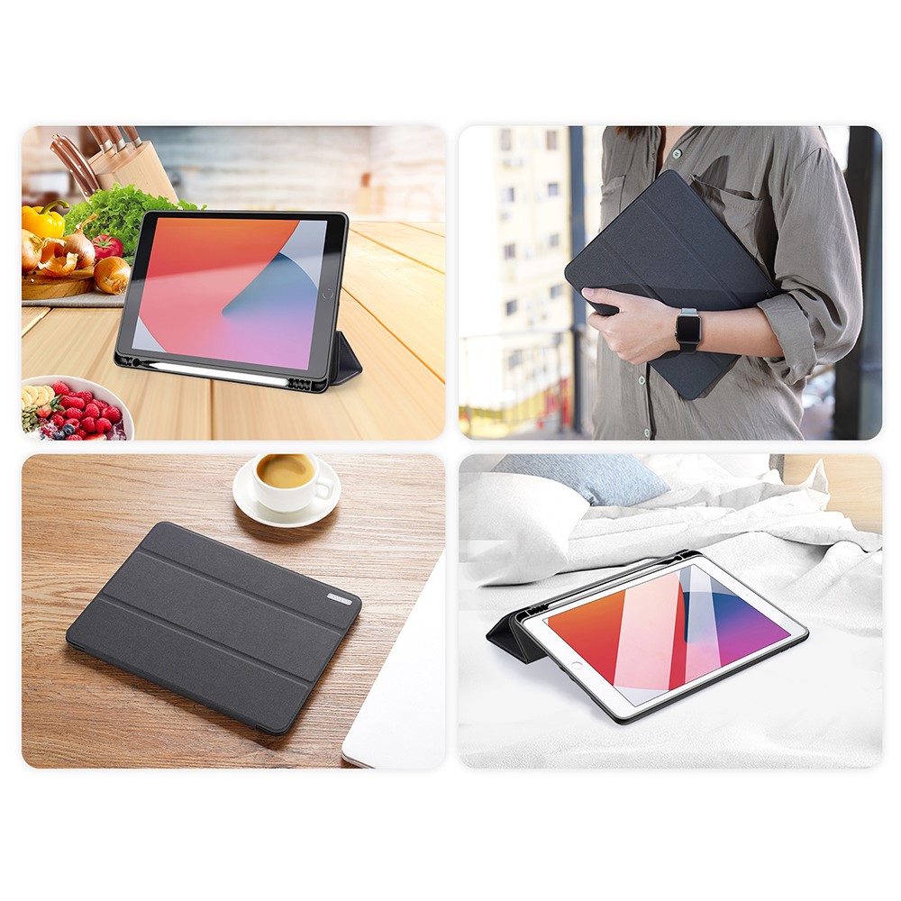iPad 10.2 2019 - DUX DUCIS Domo Series Black — estuche (foto 11 de 12)