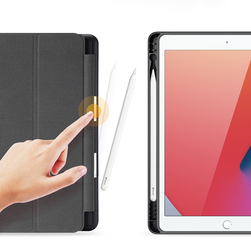 iPad 10.2 2019 - DUX DUCIS Domo Series Black — estuche (foto 4 de 12)