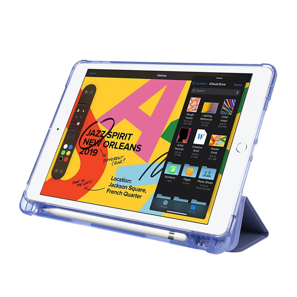 iPad 10.2 2019/2020 - Deformable Stand Leather Purple — estuche (foto 5 de 5)