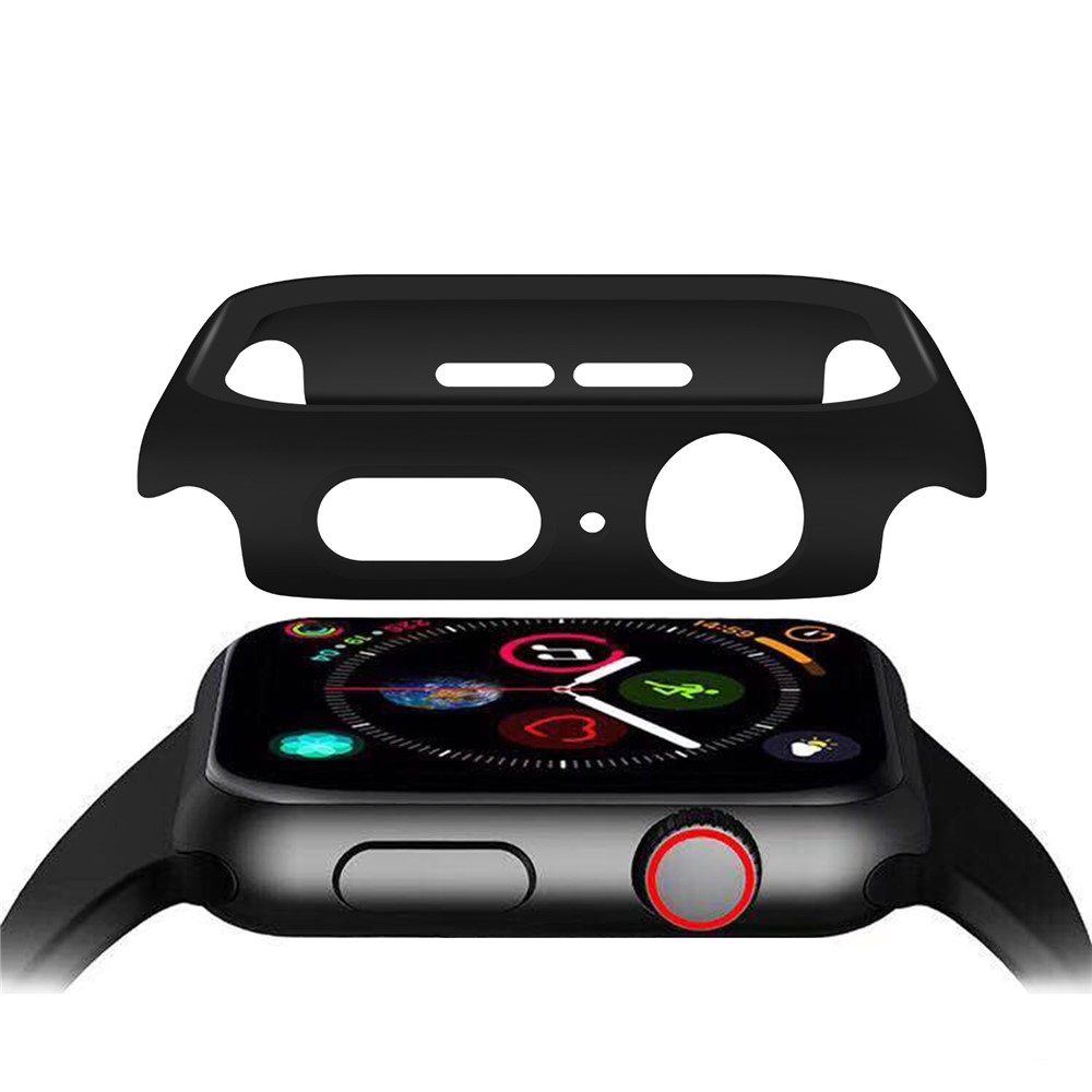 Apple Watch 44mm - PC + Tempered Glass Black — estuche (foto 7 de 10)