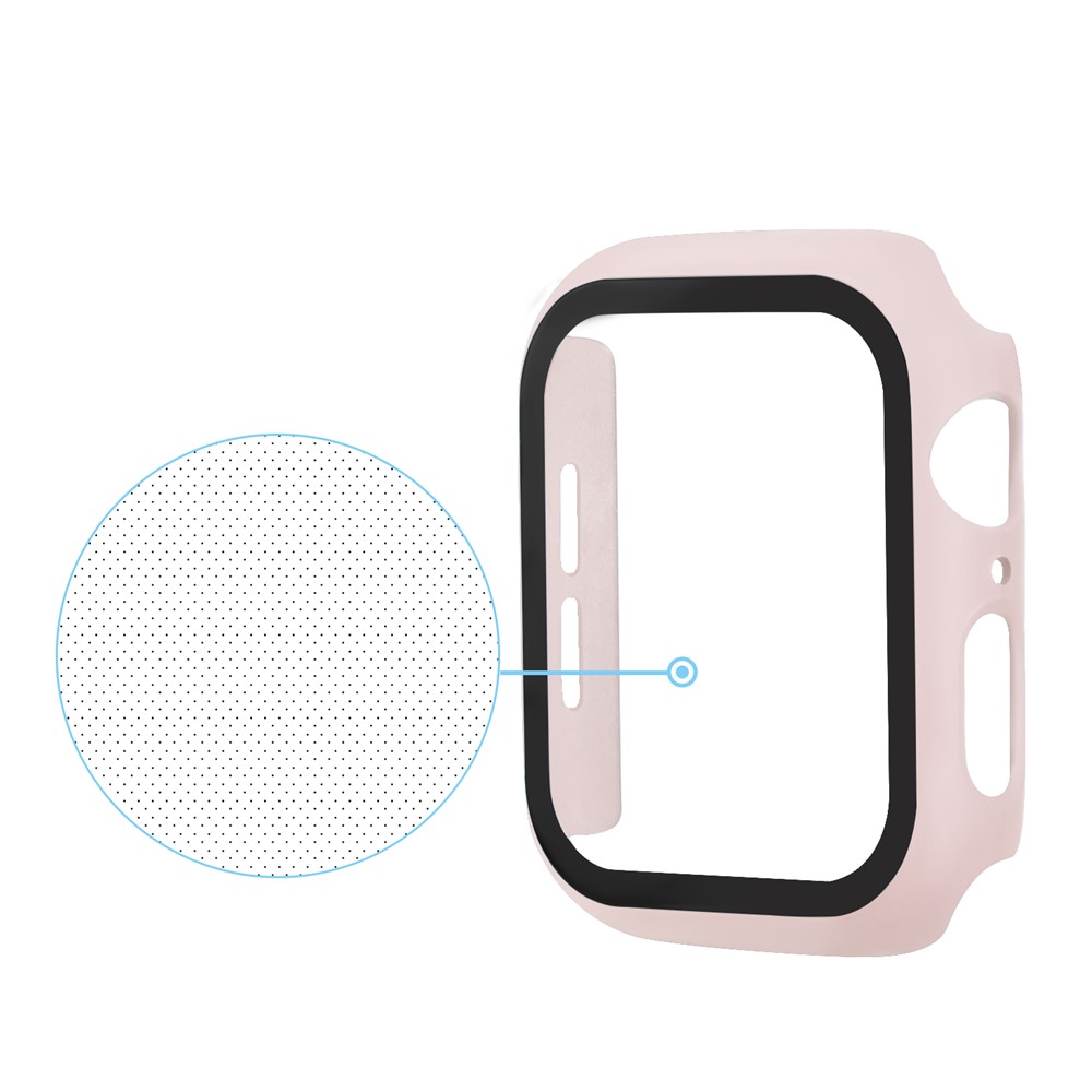 Apple Watch 44mm - PC + Tempered Glass Pink — estuche (foto 5 de 9)