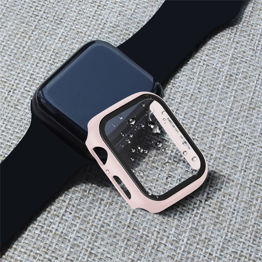 Apple Watch 44mm - PC + Tempered Glass Pink — estuche (foto 7 de 9)