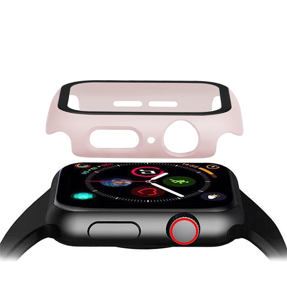 Apple Watch 44mm - PC + Tempered Glass Pink — estuche (foto 8 de 9)