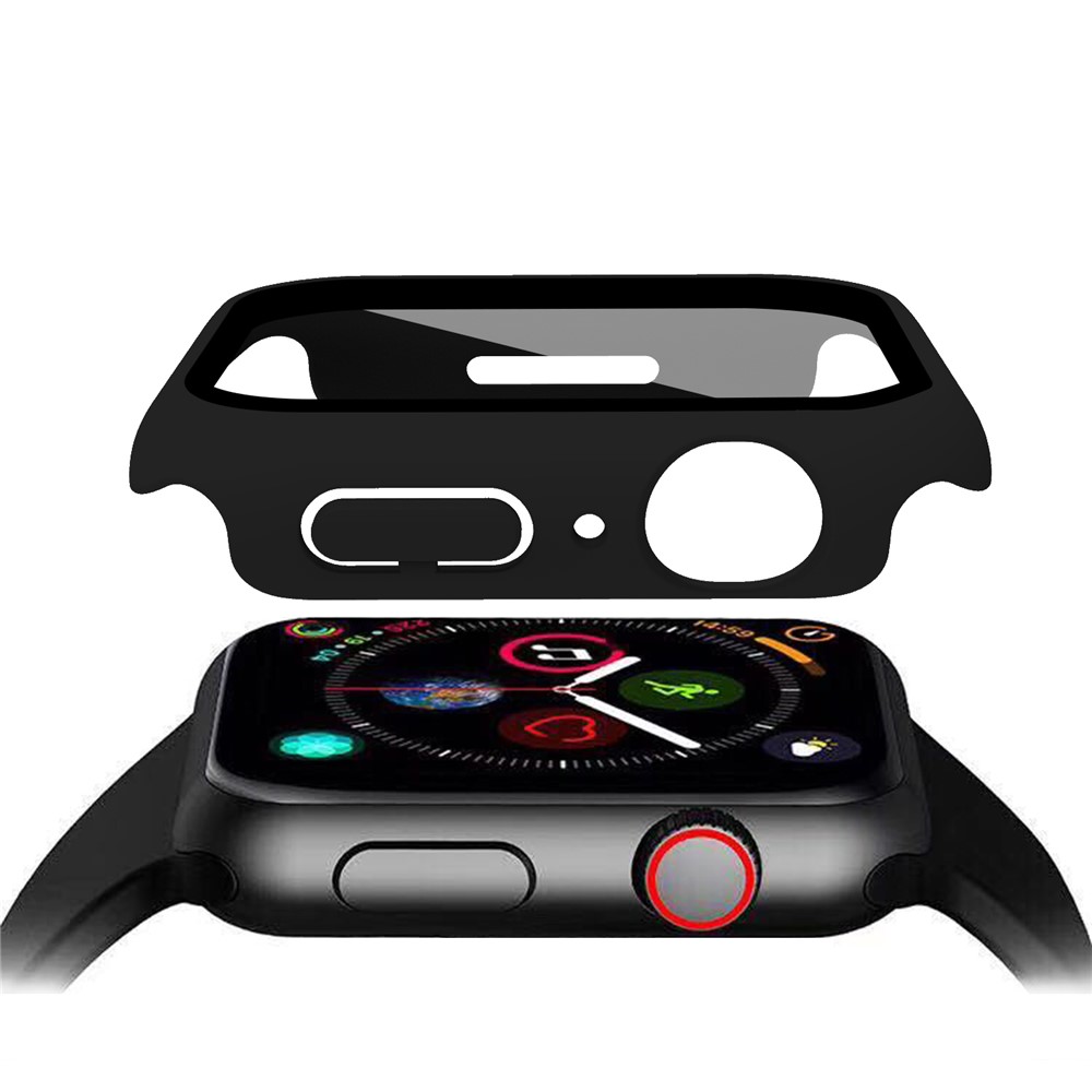 Apple Watch 45mm - Matte Frame PC + Tempered Glass Black — estuche (foto 4 de 9)