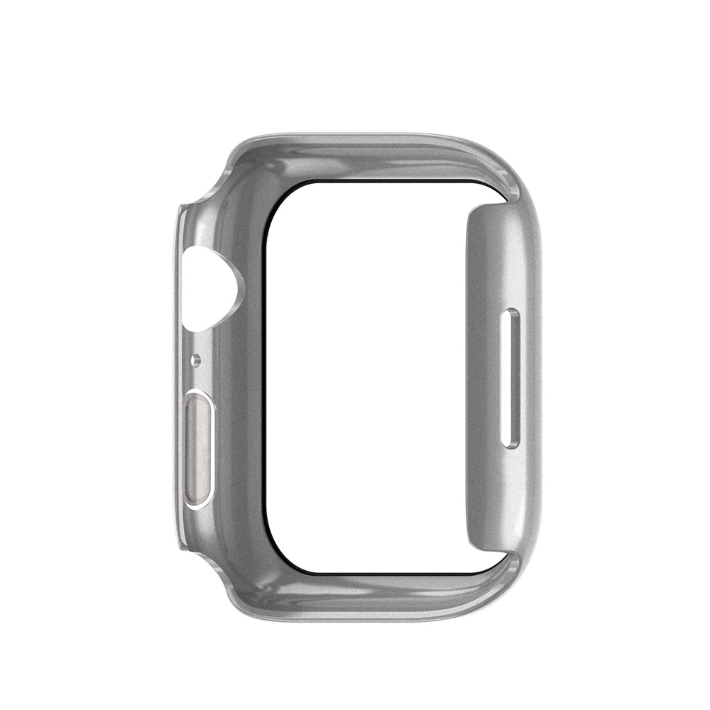 Apple Watch 45mm - Matte Frame PC + Tempered Glass Silver — estuche (foto 5 de 9)