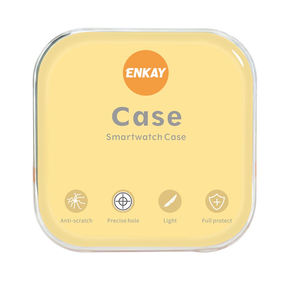 Apple Watch 45mm - ENCAY Hard PC + Tempered Glass Black — estuche (foto 7 de 7)