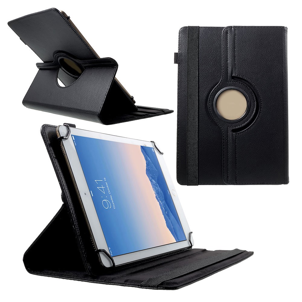 Universal Tab 9/10 - Leather Wallet Black